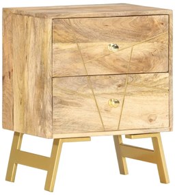 vidaXL Κομοδίνο 40 x 30 x 50 εκ. από Μασίφ Ξύλο Μάνγκο