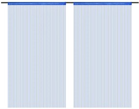 ΚΟΥΡΤΙΝΕΣ ΜΕ ΚΡΟΣΣΙΑ 2 ΤΕΜ. ΜΠΛΕ 100 X 250 ΕΚ. 132406