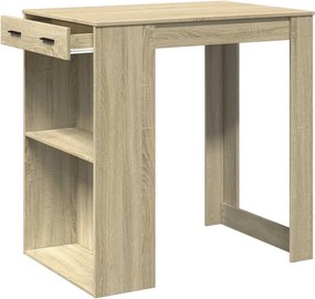 vidaXL Τραπέζι Μπαρ Sonoma Δρυς 102x70x103,5 εκ. Επεξεργ. Ξύλο