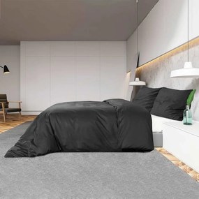 Σετ Παπλωματοθήκη vidaXL Μαύρο 220x240 εκ. Βαμβακερό