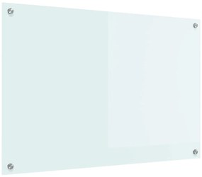 vidaXL Πλάτη κουζίνας Γάλα 90 x 60 cm σκληρυμένο γυαλί