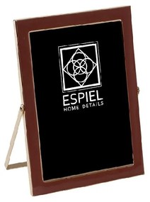 Κορνίζα Μεταλλική Ροζ-Χρυσή ESPIEL 10x15εκ. FAM613