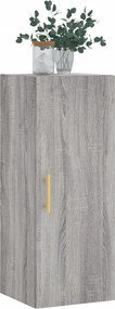 vidaXL Ντουλάπι Τοίχου Γκρι Sonoma 34,5 x 34 x 90 εκ.
