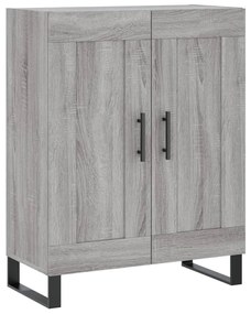vidaXL Ντουλάπι Γκρι Sonoma 69,5 x 34 x 180 εκ. Επεξεργασμένο Ξύλο