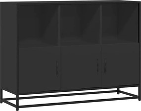 vidaXL Μπουφές Μαύρος 100x35x76 εκ. από Επεξεργασμένο Ξύλο