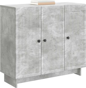 vidaXL Πλαϊνό γραφείο Γκρι Σκυροδέματος 89 x 34,5 x 80 εκ