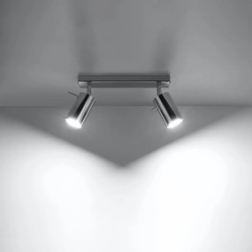 Sollux Φωτιστικό οροφής Ring 2,ατσάλι,2xGU10/40w