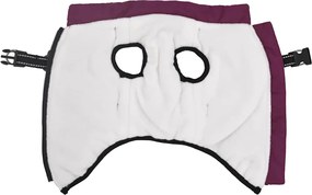 vidaXL παλτό σκύλου με ιμάντα αδιάβροχο αντανακλαστικό μοβ L32