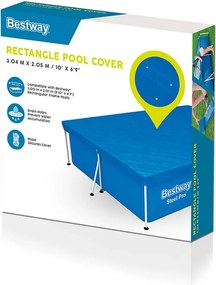 Καλύμματα πισίνας Bestway Μπλε 300 x 201 x 66 cm