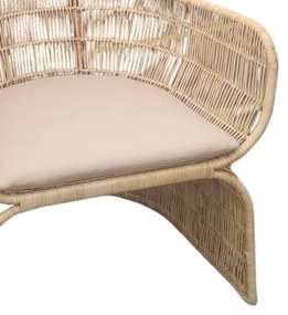 ΠΟΛΥΘΡΟΝΑ JAKE INART ΜΕ ΜΠΕΖ ΜΑΞΙΛΑΡΙ-ΦΥΣΙΚΟ RATTAN 110X82X145ΕΚ