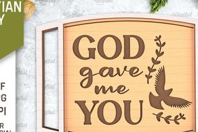 Σετ των 2 Intra απο ξύλο plywood 3mm-4mm πάχος Χριστιανικός δίσκος σερβιρίσματος Δίασταση 30x20 cm INTRAFABR-94167151