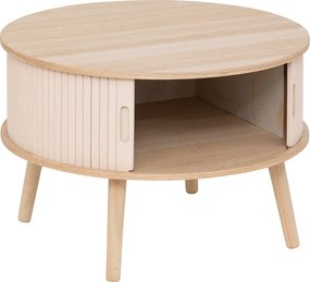 Τραπέζι Σαλονιού Με Ντουλάπι (Φ60x40.7) A-S Nysos Cream 206053A