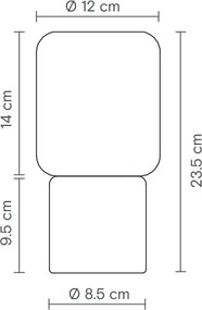 Επιτραπέζιο Φωτιστικό Remi Table Lantern G9 Μαύρο Μάρμαρο