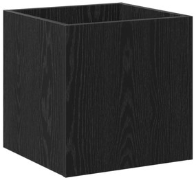 vidaXL Κιβώτιο Φυτών Μαύρο Δρυς 40x40x40 εκ Κατασκευασμένο Ξύλο