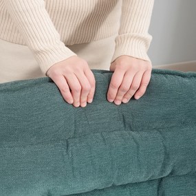 HOMCOM Περιστρεφόμενη Καρέκλα Γραφείου με Φαρδύ Κάθισμα, Ευρύχωρη Πολυθρόνα Γραφείου, Σκοτεινό Πράσινο