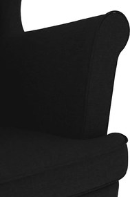 vidaXL Πολυθρόνα Μαύρη 74x84x100 εκ. Υφασμάτινη