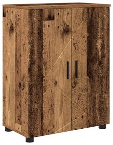 vidaXL Σετ Επίπλων Μπάνιου με ράφι 4 pcs Παλαιό ξύλο 30 x 35 x 192 εκ.