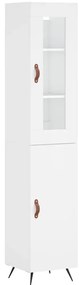 vidaXL Ντουλάπι Λευκό 34,5 x 34 x 180 εκ. από Επεξεργασμένο Ξύλο