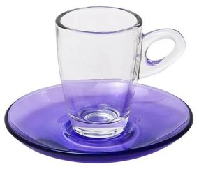 Φλυτζάνια Εσπρέσσο STE118400P (Σετ 6τμχ) Μωβ Espiel Glass