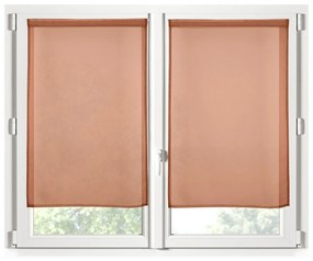 Σετ Κουρτίνες Παραθύρου (60x120) Με Τούνελ S-F Monna Terracotta RA2B961017