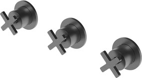 La Torre Elle Cross Black Brushed 38289 - Μπαταρια εντοιχισμου 2 ή 3 εξοδων