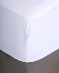 Microsilk Μονόχρωμο Σεντόνι με λάστιχο Oscar Υπέρδιπλη (160x200 32cm) Άσπρο
