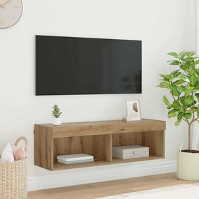 vidaXL Ντουλάπι Τηλεόρασης Τοίχου 100 x 30 x 30 cm Artisan Oak