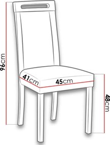 Καρέκλα Jose V - sonoma - kafe - 45.00Χ41.00Χ96.00cm