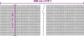 vidaXL Καλαμωτή 300x100 εκ. Μπαμπού