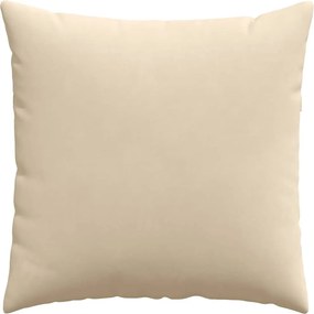 vidaXL Μαξιλάρι Καναπέ 2 pcs Κρεμ 80 x 80 cm ύφασμα