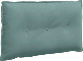 vidaXL Μαξιλάρι Πλάτης Θαλασσί 80 x 50 cm Υφασμάτινο Κορντουρά