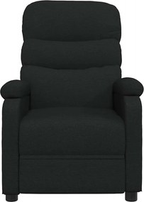 vidaXL Πολυθρόνα Ανακλινόμενη Μαύρη Υφασμάτινη