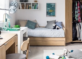 Καναπές - Κρεβάτι Simple-Λευκό - 95.50Χ206.00Χ68.50cm