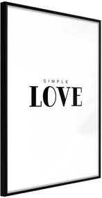 Αφίσα - Simple Love - 40x60 - Μαύρο - Χωρίς πασπαρτού