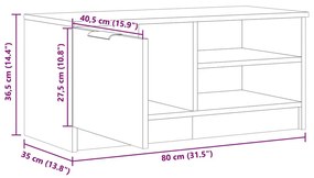 ΝΤΟΥΛΑΠΙ ΤΗΛΕΟΡΑΣΗΣ ARTISAN OAK 80X35X36,5 CM 856856