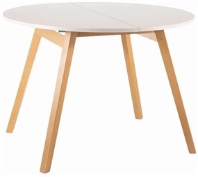 OPERA TABLE WHITE MAT / BEECH FI 102 (102-142) DIOMMI OPERABMBUFI102