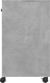 vidaXL Βάση Εκτυπωτή με Ρόδες Γκρι Σκυρ. 60x40x68,5 εκ.