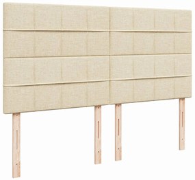 ΚΡΕΒΑΤΙ BOXSPRING ΜΕ ΣΤΡΩΜΑ ΚΡΕΜ 180X200 ΕΚ. ΥΦΑΣΜΑΤΙΝΟ 3291752