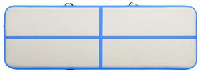 vidaXL Στρώμα Ενόργανης Φουσκωτό Μπλε 300 x 100 x 20 εκ. PVC με Τρόμπα