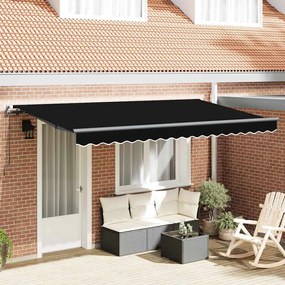 vidaXL Σκηνίτσα Αναδιπλούμενη Μαύρο 400 x 200 cm