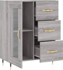 vidaXL Ντουλάπι Γκρι Sonoma 69,5 x 34 x 90 εκ. από Επεξεργασμένο Ξύλο