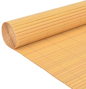 vidaXL Περίφραξη Κήπου Διπλής Όψης Κίτρινη 90 x 500 εκ. από PVC