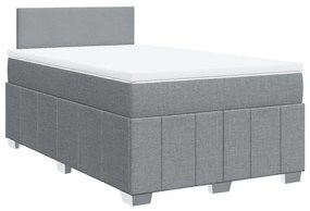 ΚΡΕΒΑΤΙ BOXSPRING ΜΕ ΣΤΡΩΜΑ ΑΝΟΙΧΤΟ ΓΚΡΙ 120X190 ΕΚ. ΥΦΑΣΜΑΤΙΝΟ 3287000