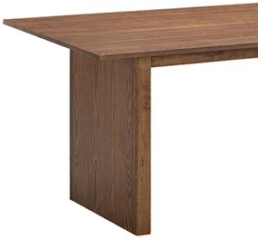 Σετ Τραπεζαρίας Eleganza-Cairo 7 τεμ. mdf σε καρυδί-εκρού απόχρωση 180x99x75.8εκ 180x99x75.8 εκ.