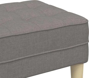 vidaXL παγκάκι Taupe 113 x 57 x 39 εκ. ύφασμα