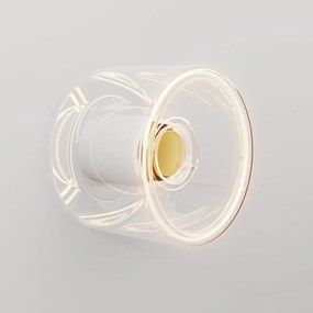 Απλίκα Τοίχου Στεγανή IP44 με Λάμπα Ghost Διάφανη G03 Λευκό