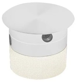 Βάση Από Σύστημα Φωτισμού 19151 Φ10 3W 3000K 95Lm White Στρόγγυλο Αλουμίνιο