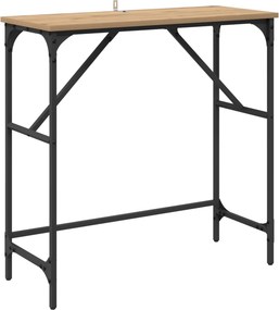 vidaXL Τραπέζι κονσόλας Artisan Oak 75 x 32 x 75 εκ.