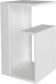 Τραπεζάκι βοηθητικό Rosana Megapap χρώμα λευκό 35x29,5x60εκ.