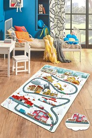 Χαλί City Of Snow 876CHL1419 White-Multi Conceptum Hypnose 80X200cm